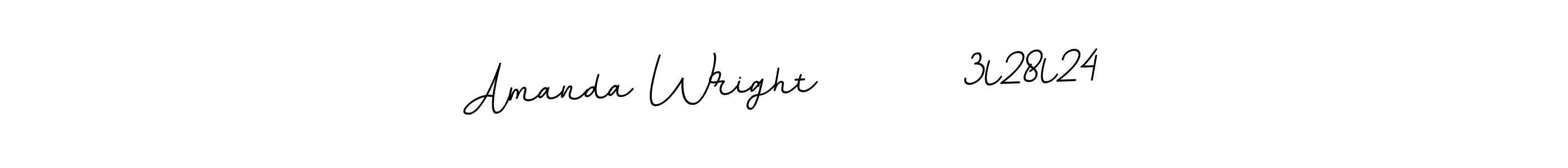 Design your own signature with our free online signature maker. With this signature software, you can create a handwritten (BallpointsItalic-DORy9) signature for name Amanda Wright        3l28l24. Amanda Wright        3l28l24 signature style 11 images and pictures png