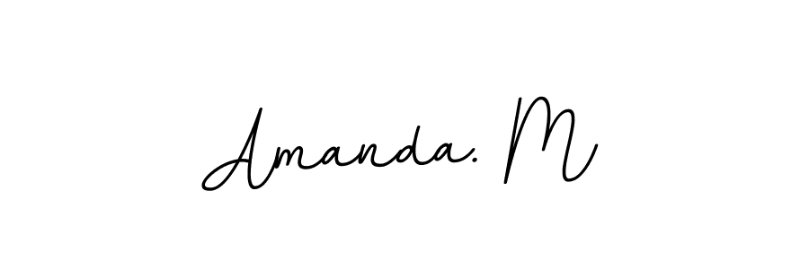 Design your own signature with our free online signature maker. With this signature software, you can create a handwritten (BallpointsItalic-DORy9) signature for name Amanda. M. Amanda. M signature style 11 images and pictures png
