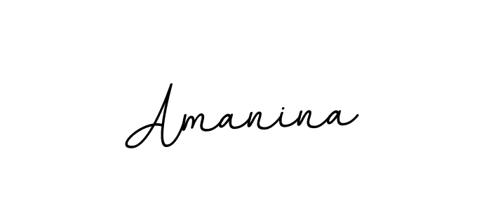 Create a beautiful signature design for name Amanina. With this signature (BallpointsItalic-DORy9) fonts, you can make a handwritten signature for free. Amanina signature style 11 images and pictures png