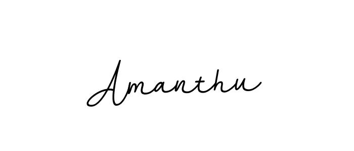 Use a signature maker to create a handwritten signature online. With this signature software, you can design (BallpointsItalic-DORy9) your own signature for name Amanthu. Amanthu signature style 11 images and pictures png