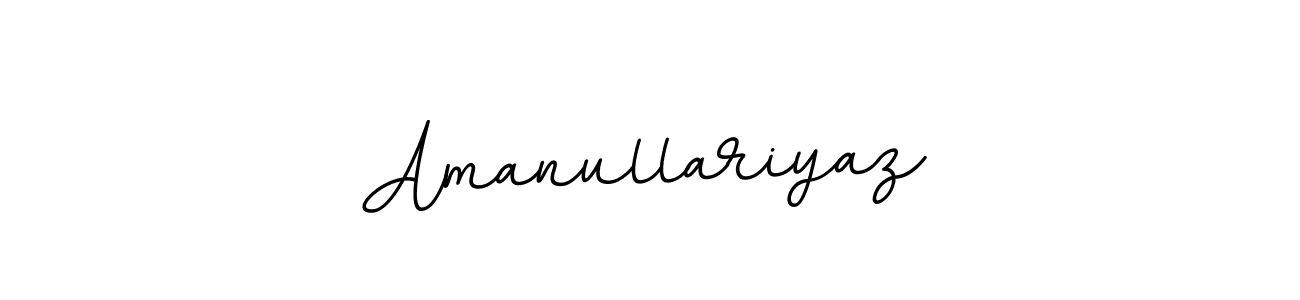 Use a signature maker to create a handwritten signature online. With this signature software, you can design (BallpointsItalic-DORy9) your own signature for name Amanullariyaz. Amanullariyaz signature style 11 images and pictures png