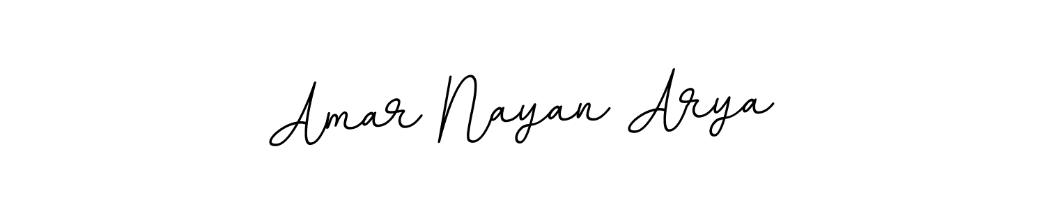 Use a signature maker to create a handwritten signature online. With this signature software, you can design (BallpointsItalic-DORy9) your own signature for name Amar Nayan Arya. Amar Nayan Arya signature style 11 images and pictures png