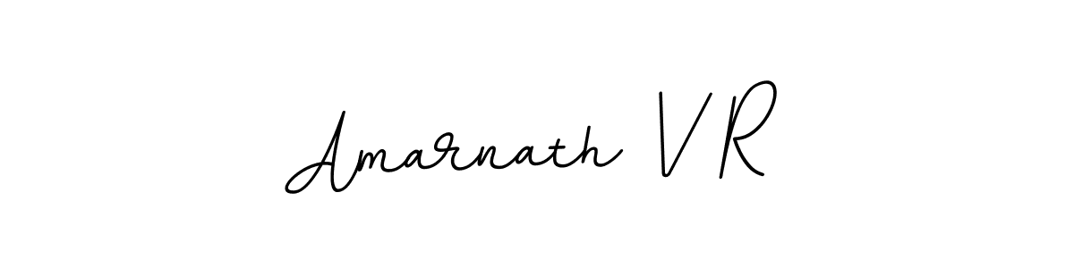 Design your own signature with our free online signature maker. With this signature software, you can create a handwritten (BallpointsItalic-DORy9) signature for name Amarnath V R. Amarnath V R signature style 11 images and pictures png