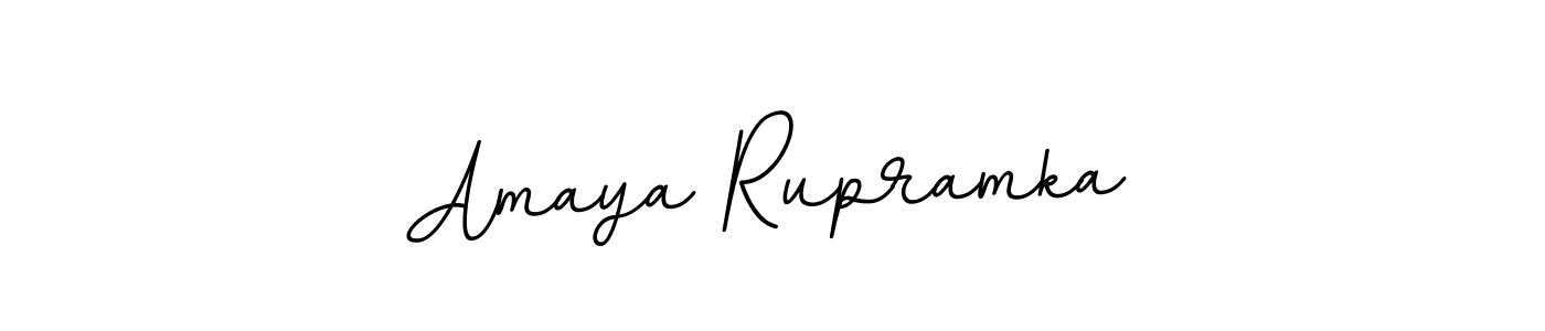 How to make Amaya Rupramka name signature. Use BallpointsItalic-DORy9 style for creating short signs online. This is the latest handwritten sign. Amaya Rupramka signature style 11 images and pictures png