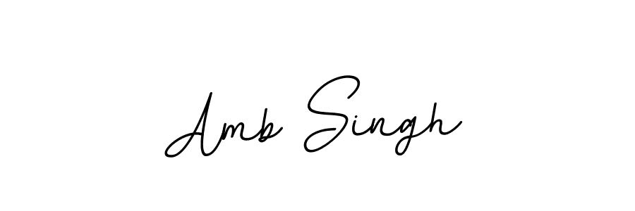 Use a signature maker to create a handwritten signature online. With this signature software, you can design (BallpointsItalic-DORy9) your own signature for name Amb Singh. Amb Singh signature style 11 images and pictures png