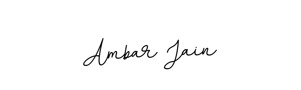 How to make Ambar Jain name signature. Use BallpointsItalic-DORy9 style for creating short signs online. This is the latest handwritten sign. Ambar Jain signature style 11 images and pictures png
