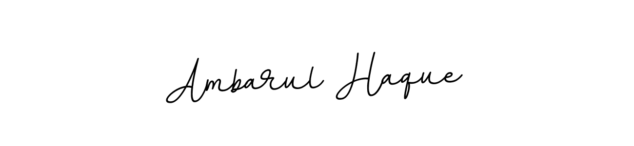 Make a beautiful signature design for name Ambarul Haque. With this signature (BallpointsItalic-DORy9) style, you can create a handwritten signature for free. Ambarul Haque signature style 11 images and pictures png