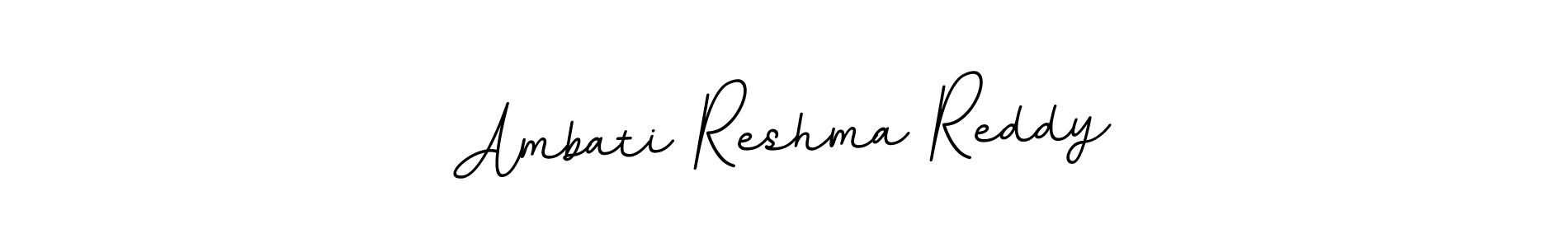 Ambati Reshma Reddy stylish signature style. Best Handwritten Sign (BallpointsItalic-DORy9) for my name. Handwritten Signature Collection Ideas for my name Ambati Reshma Reddy. Ambati Reshma Reddy signature style 11 images and pictures png