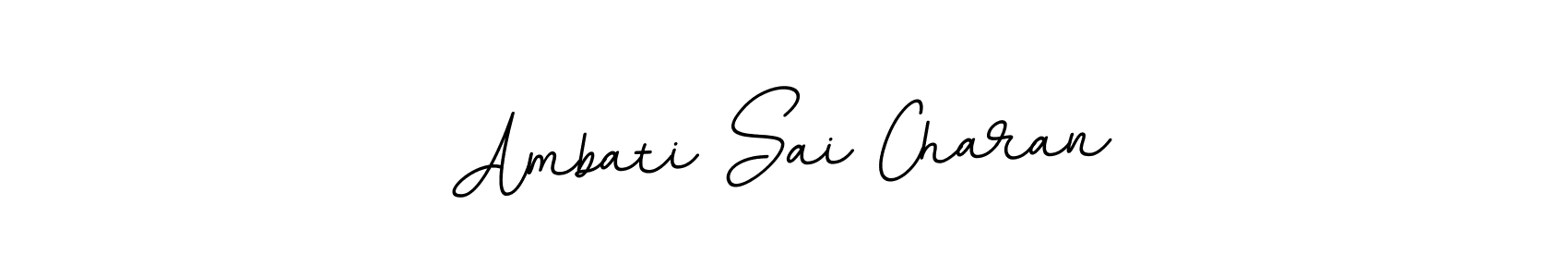 The best way (BallpointsItalic-DORy9) to make a short signature is to pick only two or three words in your name. The name Ambati Sai Charan include a total of six letters. For converting this name. Ambati Sai Charan signature style 11 images and pictures png