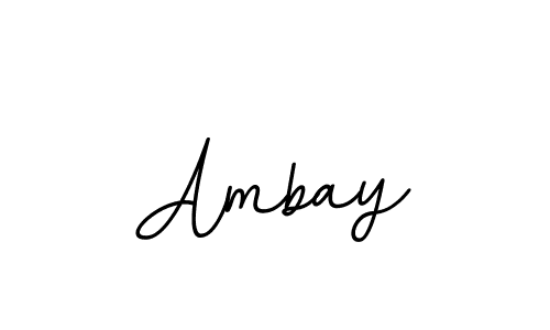 Make a beautiful signature design for name Ambay. With this signature (BallpointsItalic-DORy9) style, you can create a handwritten signature for free. Ambay signature style 11 images and pictures png