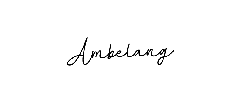 Create a beautiful signature design for name Ambelang. With this signature (BallpointsItalic-DORy9) fonts, you can make a handwritten signature for free. Ambelang signature style 11 images and pictures png