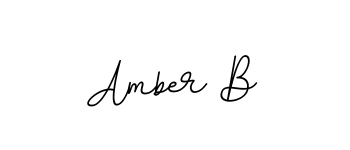 Amber B stylish signature style. Best Handwritten Sign (BallpointsItalic-DORy9) for my name. Handwritten Signature Collection Ideas for my name Amber B. Amber B signature style 11 images and pictures png