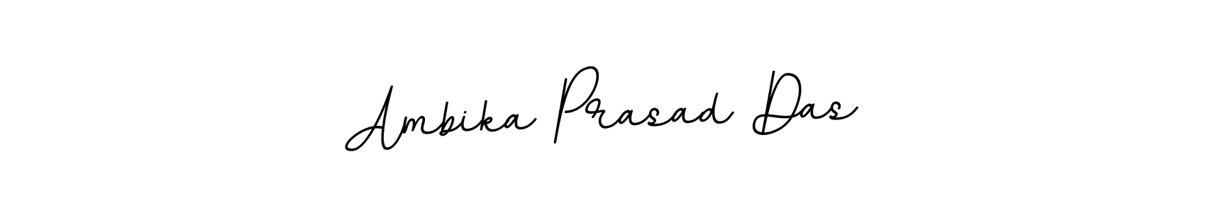 Make a beautiful signature design for name Ambika Prasad Das. With this signature (BallpointsItalic-DORy9) style, you can create a handwritten signature for free. Ambika Prasad Das signature style 11 images and pictures png