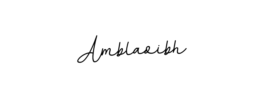 Use a signature maker to create a handwritten signature online. With this signature software, you can design (BallpointsItalic-DORy9) your own signature for name Amblaoibh. Amblaoibh signature style 11 images and pictures png