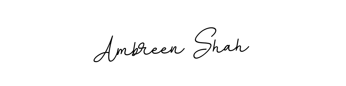 Make a beautiful signature design for name Ambreen Shah. Use this online signature maker to create a handwritten signature for free. Ambreen Shah signature style 11 images and pictures png