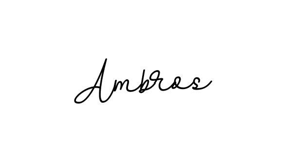 Make a beautiful signature design for name Ambros. With this signature (BallpointsItalic-DORy9) style, you can create a handwritten signature for free. Ambros signature style 11 images and pictures png