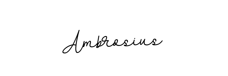 Make a beautiful signature design for name Ambrosius. With this signature (BallpointsItalic-DORy9) style, you can create a handwritten signature for free. Ambrosius signature style 11 images and pictures png