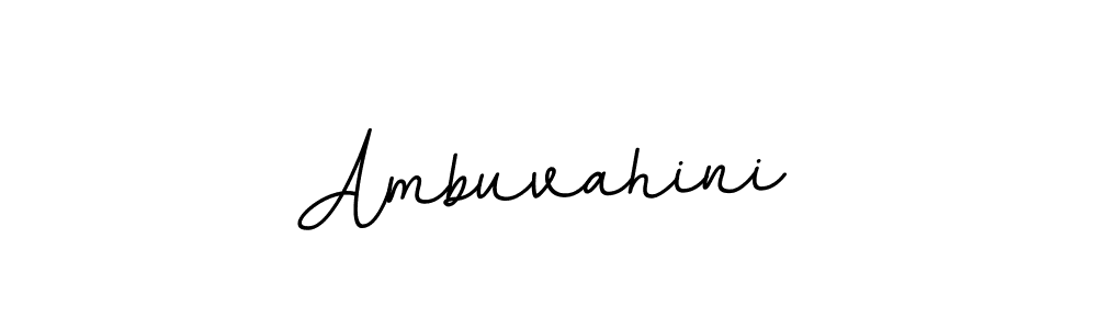 Ambuvahini stylish signature style. Best Handwritten Sign (BallpointsItalic-DORy9) for my name. Handwritten Signature Collection Ideas for my name Ambuvahini. Ambuvahini signature style 11 images and pictures png