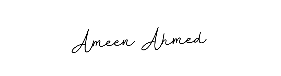 This is the best signature style for the Ameen Ahmed name. Also you like these signature font (BallpointsItalic-DORy9). Mix name signature. Ameen Ahmed signature style 11 images and pictures png