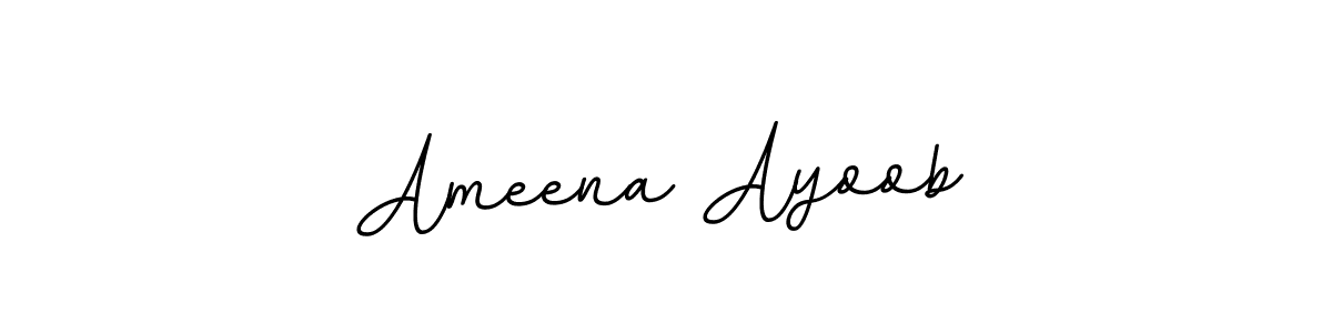 Similarly BallpointsItalic-DORy9 is the best handwritten signature design. Signature creator online .You can use it as an online autograph creator for name Ameena Ayoob. Ameena Ayoob signature style 11 images and pictures png