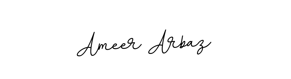 Use a signature maker to create a handwritten signature online. With this signature software, you can design (BallpointsItalic-DORy9) your own signature for name Ameer Arbaz. Ameer Arbaz signature style 11 images and pictures png