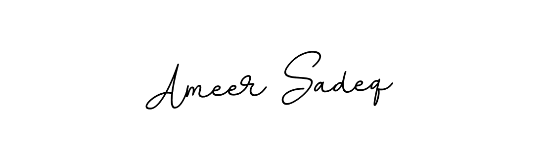 Design your own signature with our free online signature maker. With this signature software, you can create a handwritten (BallpointsItalic-DORy9) signature for name Ameer Sadeq. Ameer Sadeq signature style 11 images and pictures png