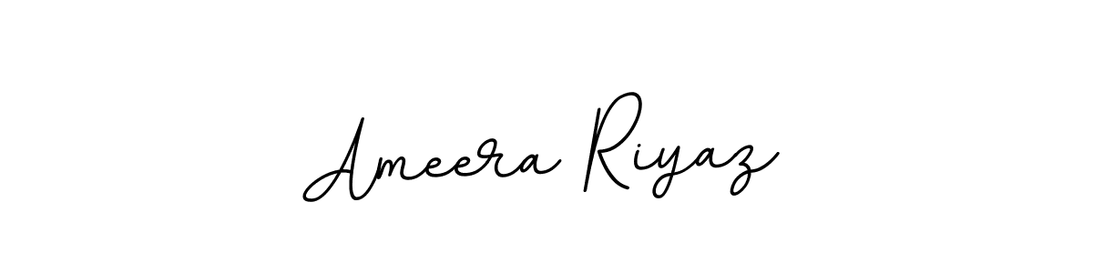 Ameera Riyaz stylish signature style. Best Handwritten Sign (BallpointsItalic-DORy9) for my name. Handwritten Signature Collection Ideas for my name Ameera Riyaz. Ameera Riyaz signature style 11 images and pictures png