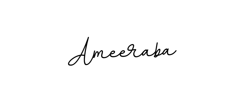 How to make Ameeraba name signature. Use BallpointsItalic-DORy9 style for creating short signs online. This is the latest handwritten sign. Ameeraba signature style 11 images and pictures png