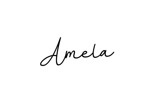 How to make Amela name signature. Use BallpointsItalic-DORy9 style for creating short signs online. This is the latest handwritten sign. Amela signature style 11 images and pictures png