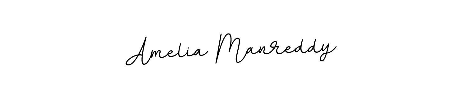 This is the best signature style for the Amelia Manreddy name. Also you like these signature font (BallpointsItalic-DORy9). Mix name signature. Amelia Manreddy signature style 11 images and pictures png