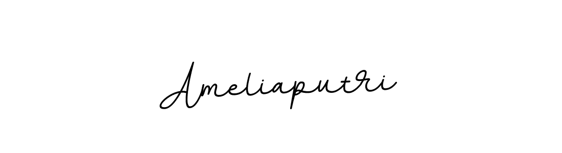 Make a beautiful signature design for name Ameliaputri. With this signature (BallpointsItalic-DORy9) style, you can create a handwritten signature for free. Ameliaputri signature style 11 images and pictures png