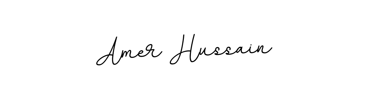You should practise on your own different ways (BallpointsItalic-DORy9) to write your name (Amer Hussain) in signature. don't let someone else do it for you. Amer Hussain signature style 11 images and pictures png