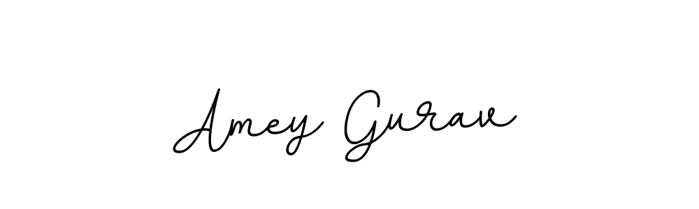 Make a beautiful signature design for name Amey Gurav. With this signature (BallpointsItalic-DORy9) style, you can create a handwritten signature for free. Amey Gurav signature style 11 images and pictures png