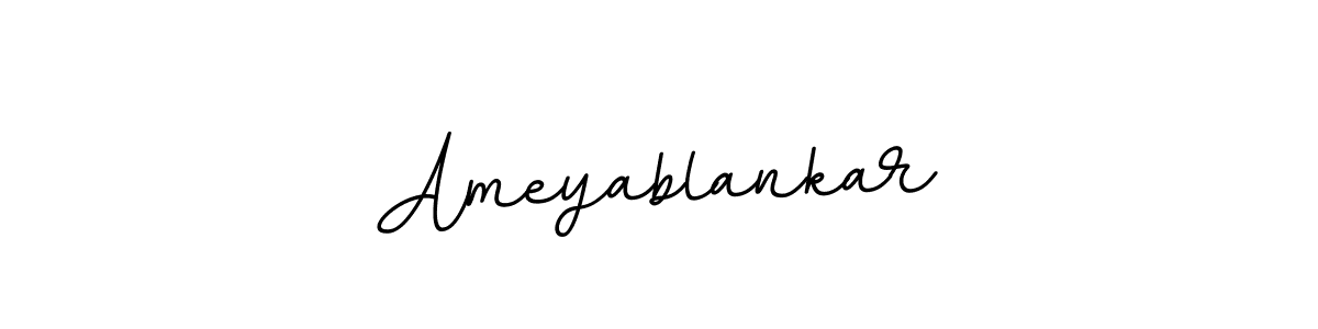 Make a beautiful signature design for name Ameyablankar. With this signature (BallpointsItalic-DORy9) style, you can create a handwritten signature for free. Ameyablankar signature style 11 images and pictures png