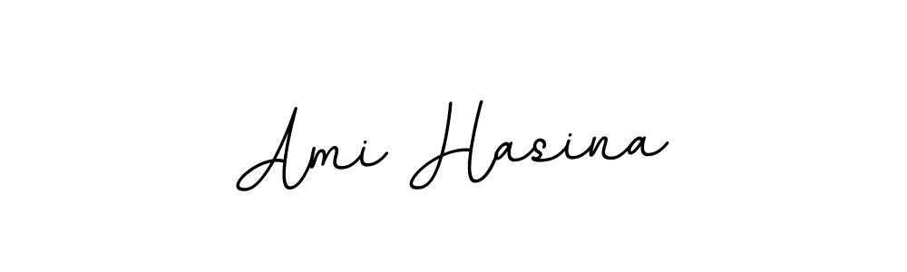 You should practise on your own different ways (BallpointsItalic-DORy9) to write your name (Ami Hasina) in signature. don't let someone else do it for you. Ami Hasina signature style 11 images and pictures png