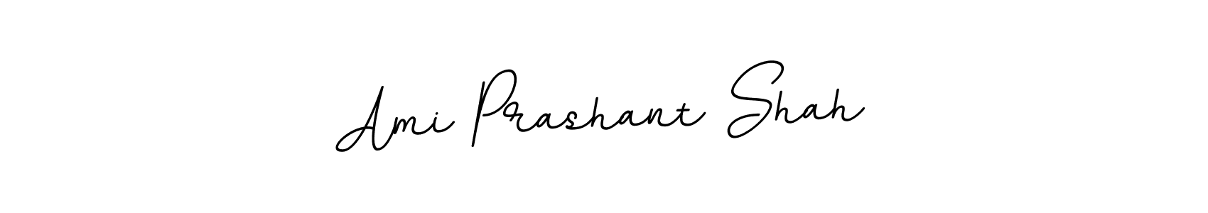 The best way (BallpointsItalic-DORy9) to make a short signature is to pick only two or three words in your name. The name Ami Prashant Shah include a total of six letters. For converting this name. Ami Prashant Shah signature style 11 images and pictures png