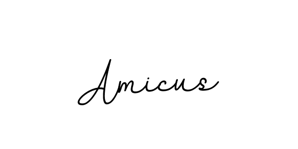 Amicus stylish signature style. Best Handwritten Sign (BallpointsItalic-DORy9) for my name. Handwritten Signature Collection Ideas for my name Amicus. Amicus signature style 11 images and pictures png