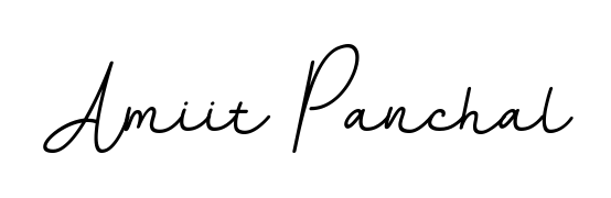 Give your name Amiit Panchal an exquisite flair with the BallpointsItalic-DORy9 script font. Ideal for contracts, resumes, and formal letterheads. Amiit Panchal signature style 11 images and pictures png