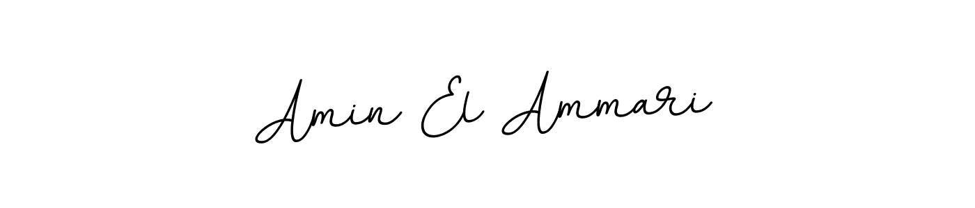 You should practise on your own different ways (BallpointsItalic-DORy9) to write your name (Amin El Ammari) in signature. don't let someone else do it for you. Amin El Ammari signature style 11 images and pictures png