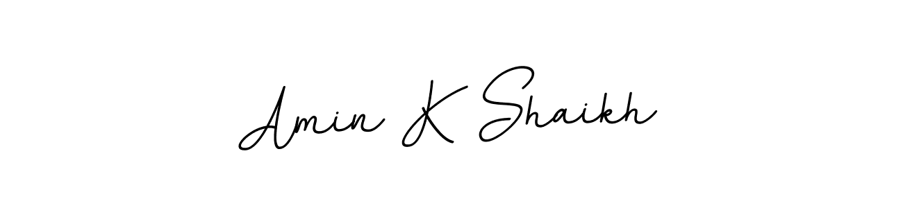 Amin K Shaikh stylish signature style. Best Handwritten Sign (BallpointsItalic-DORy9) for my name. Handwritten Signature Collection Ideas for my name Amin K Shaikh. Amin K Shaikh signature style 11 images and pictures png