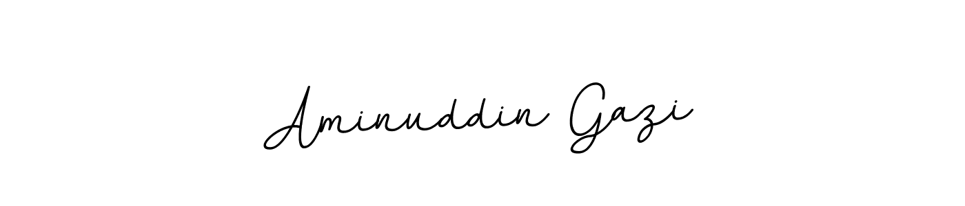 Make a beautiful signature design for name Aminuddin Gazi. With this signature (BallpointsItalic-DORy9) style, you can create a handwritten signature for free. Aminuddin Gazi signature style 11 images and pictures png