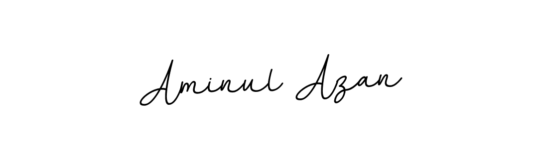 How to make Aminul Azan name signature. Use BallpointsItalic-DORy9 style for creating short signs online. This is the latest handwritten sign. Aminul Azan signature style 11 images and pictures png