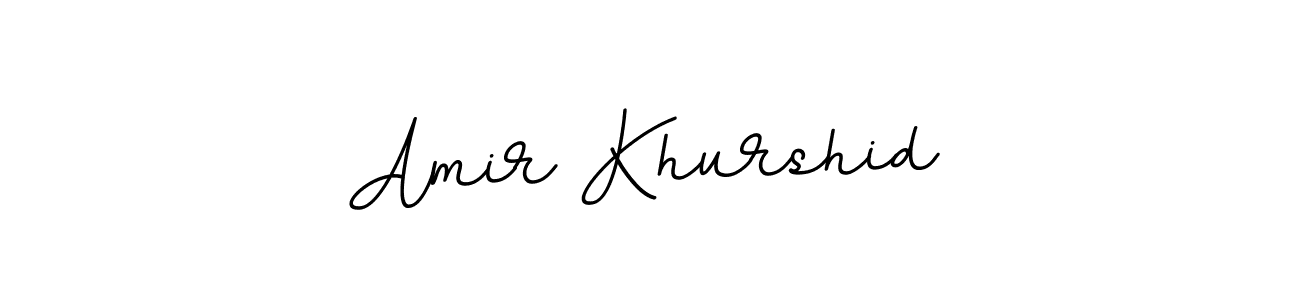 Use a signature maker to create a handwritten signature online. With this signature software, you can design (BallpointsItalic-DORy9) your own signature for name Amir Khurshid. Amir Khurshid signature style 11 images and pictures png