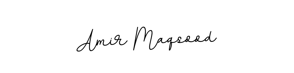 How to make Amir Maqsood name signature. Use BallpointsItalic-DORy9 style for creating short signs online. This is the latest handwritten sign. Amir Maqsood signature style 11 images and pictures png