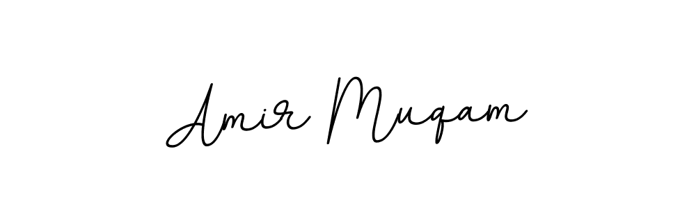 You should practise on your own different ways (BallpointsItalic-DORy9) to write your name (Amir Muqam) in signature. don't let someone else do it for you. Amir Muqam signature style 11 images and pictures png