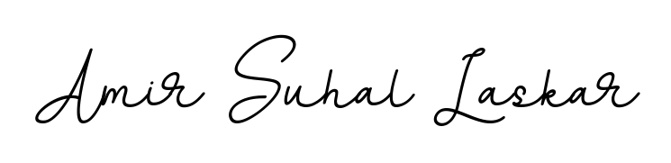 Personalize your online presence with Amir Suhal Laskar signature rendered in elegant BallpointsItalic-DORy9 font. Great for website footers and blogs. Amir Suhal Laskar signature style 11 images and pictures png