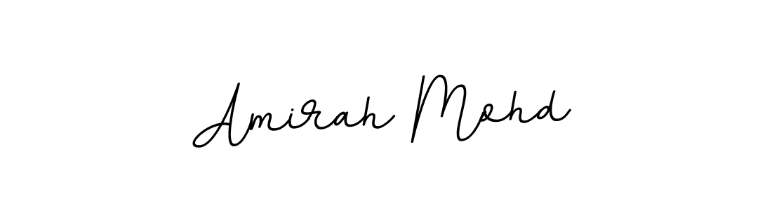 Design your own signature with our free online signature maker. With this signature software, you can create a handwritten (BallpointsItalic-DORy9) signature for name Amirah Mohd. Amirah Mohd signature style 11 images and pictures png