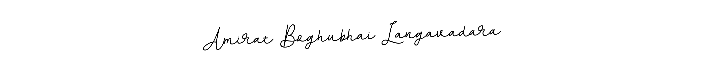 Design your own signature with our free online signature maker. With this signature software, you can create a handwritten (BallpointsItalic-DORy9) signature for name Amirat Boghubhai Langavadara. Amirat Boghubhai Langavadara signature style 11 images and pictures png