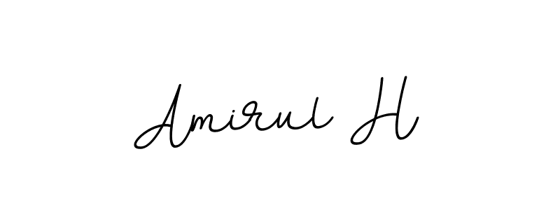 Also You can easily find your signature by using the search form. We will create Amirul H name handwritten signature images for you free of cost using BallpointsItalic-DORy9 sign style. Amirul H signature style 11 images and pictures png