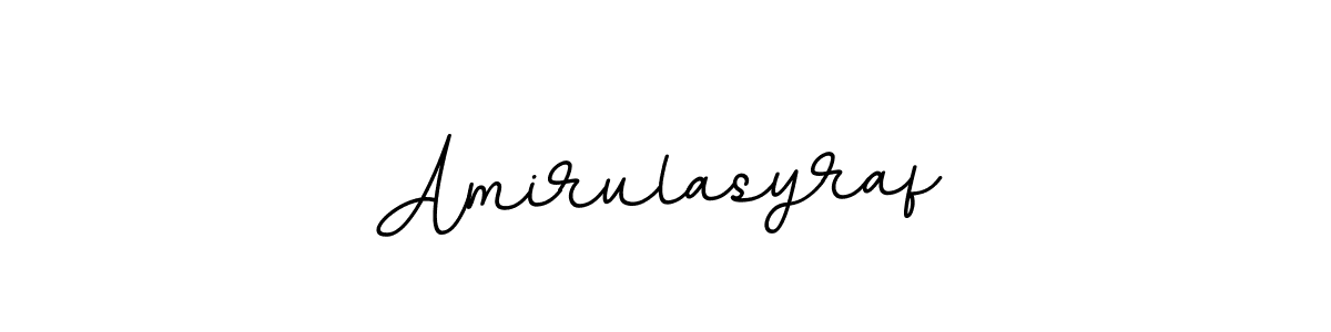 It looks lik you need a new signature style for name Amirulasyraf. Design unique handwritten (BallpointsItalic-DORy9) signature with our free signature maker in just a few clicks. Amirulasyraf signature style 11 images and pictures png